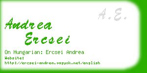 andrea ercsei business card